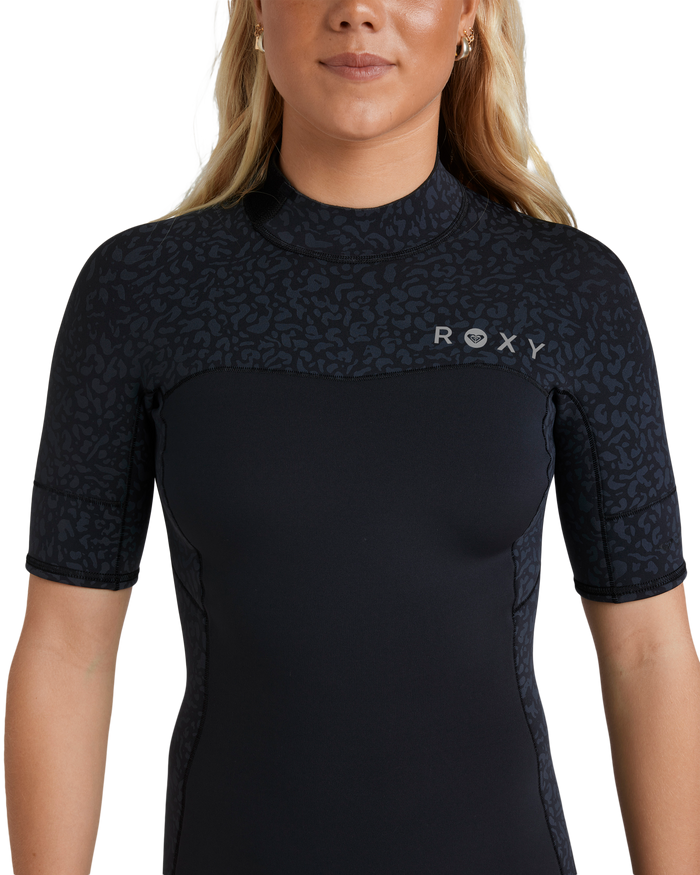 2mm Swell Natural Back Zip Short Sleeve Wetsuit - Roxy