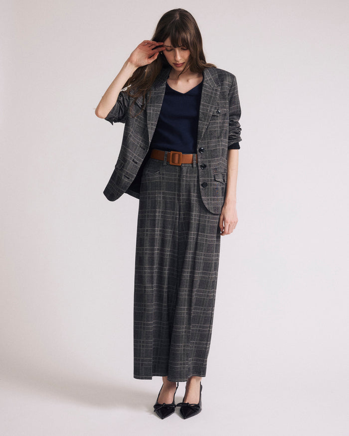4 Pocket Ponte Blazer - British Plaid | Plus Size & Straight Size Women's Fashion | Universal Standard