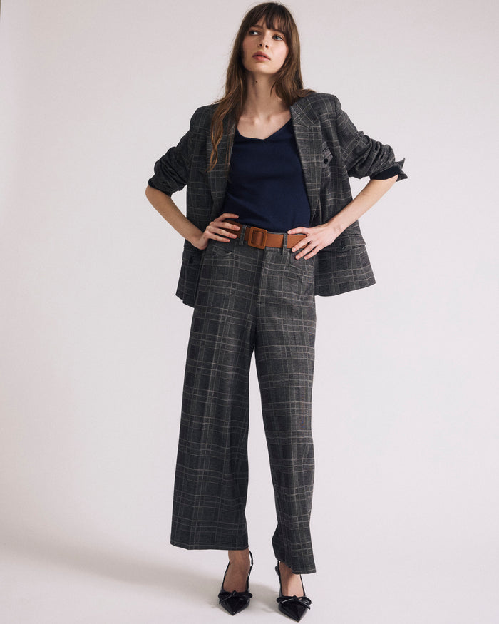 4 Pocket Ponte Blazer - British Plaid | Plus Size & Straight Size Women's Fashion | Universal Standard