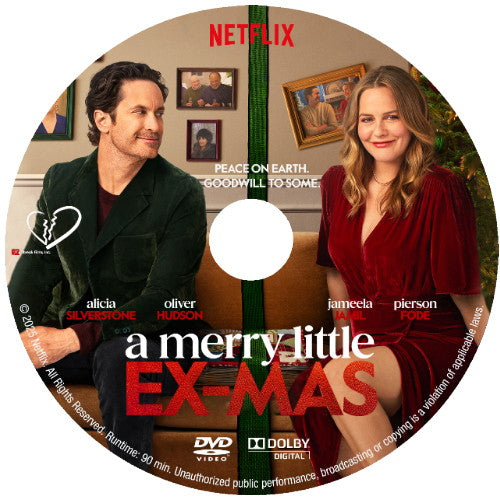 A MERRY LITTLE EX-MAS DVD NETFLIX MOVIE 2025  Alicia Silverstone