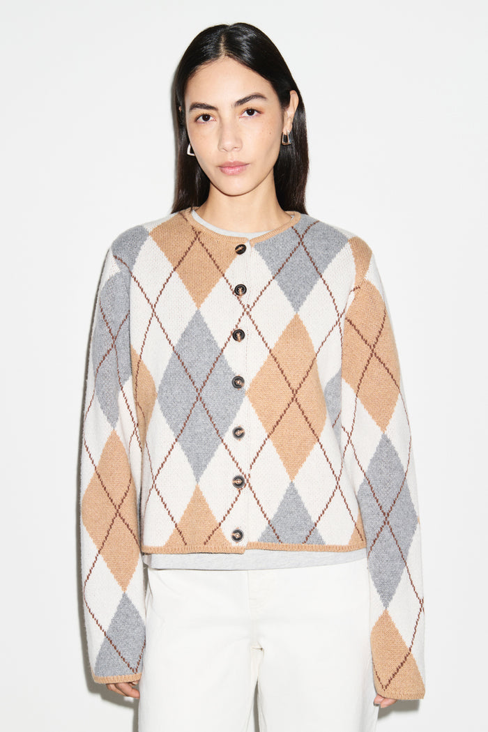 Aggie Argyle Cardigan