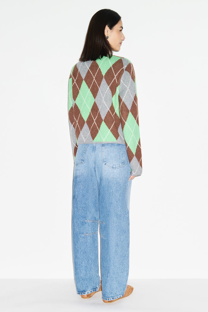 Aggie Argyle Cardigan