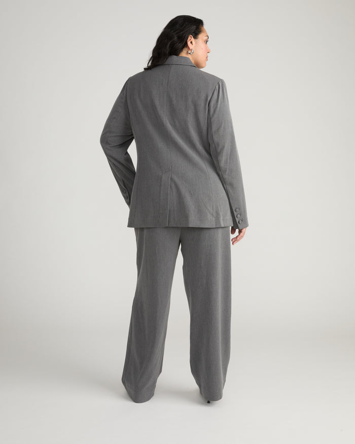 All Day Classic Blazer - Gray Heather | Plus Size & Straight Size Women's Fashion | Universal Standard