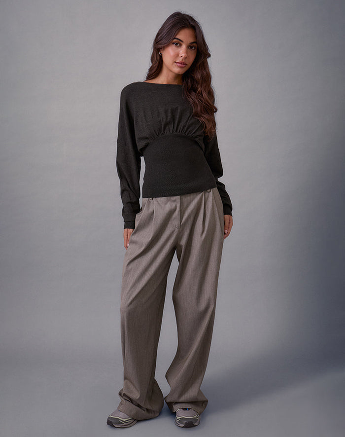 Image of Arvel Jumper in Knit Charcoal