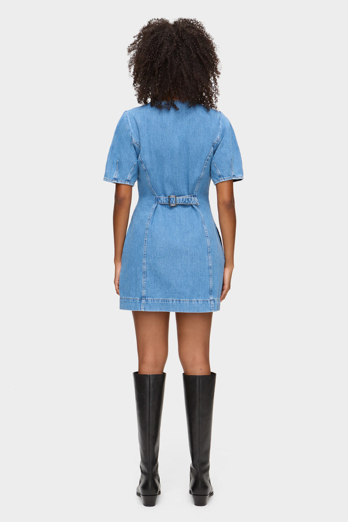 Aurelia Waisted Denim Dress
