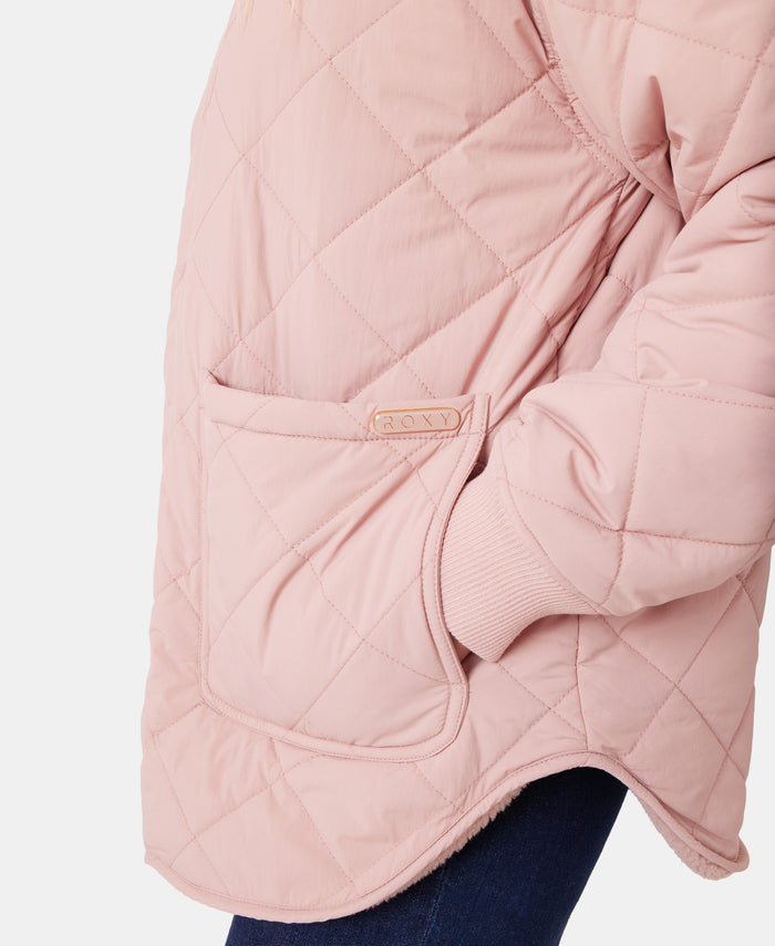 Aurora Quilted Bomber - Adobe Rose - Roxy