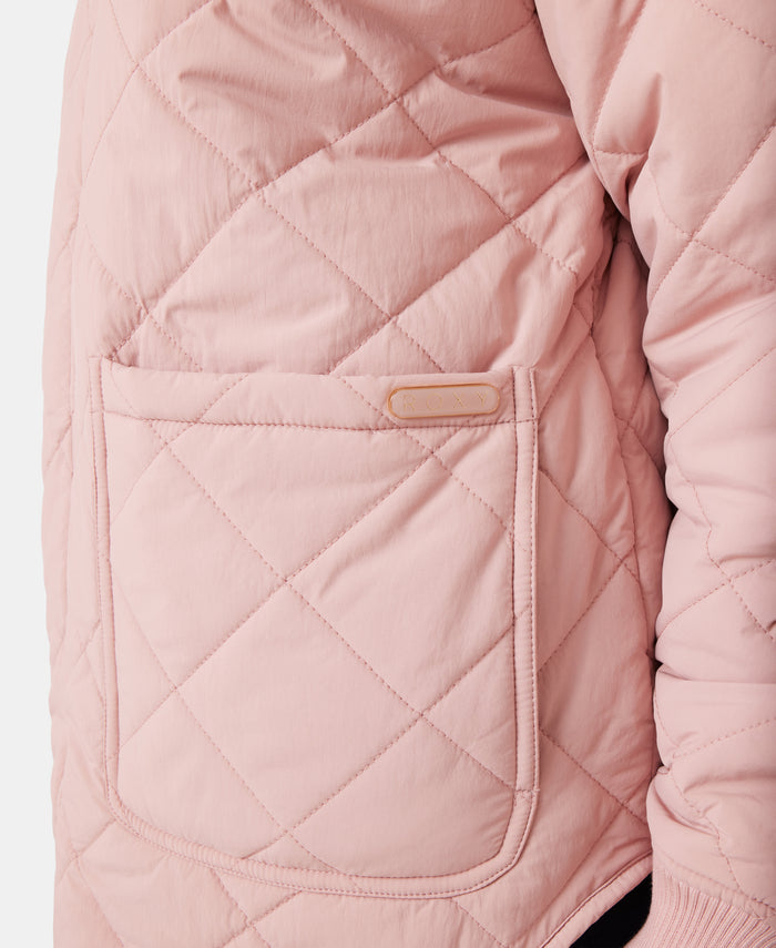 Aurora Quilted Bomber - Adobe Rose - Roxy