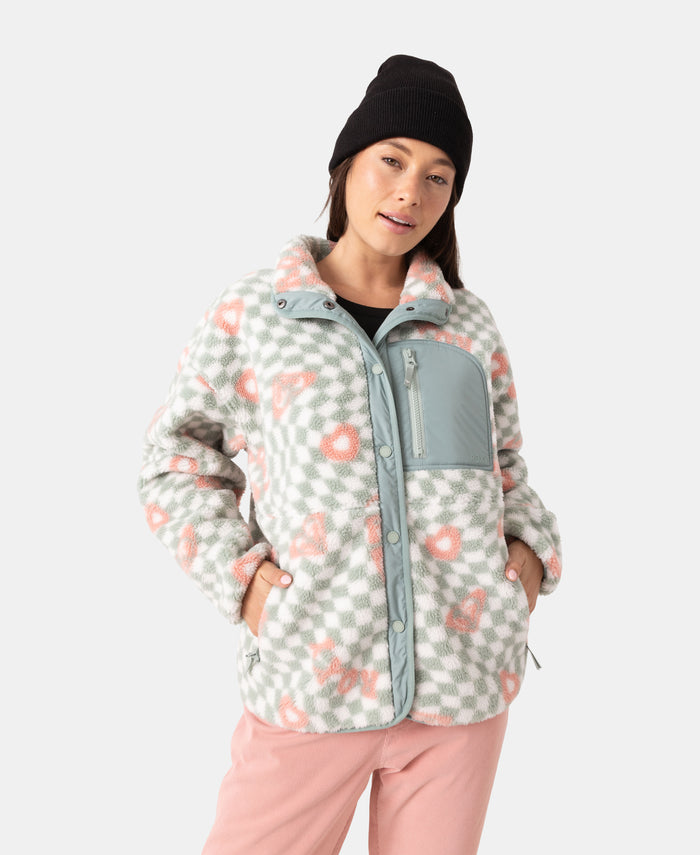 Axel Bonded Sherpa Jacket - Cross Your Heart - Roxy