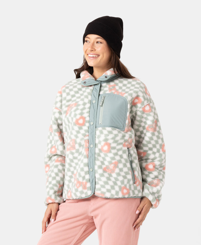 Axel Bonded Sherpa Jacket - Cross Your Heart - Roxy