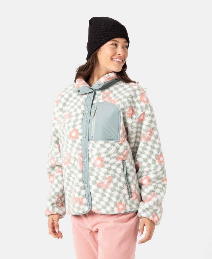 Axel Bonded Sherpa Jacket - Cross Your Heart - Roxy