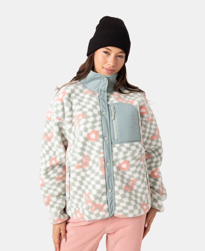 Axel Bonded Sherpa Jacket - Cross Your Heart - Roxy
