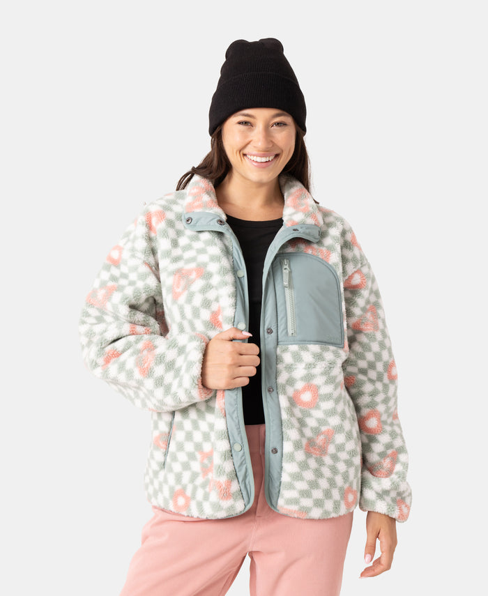 Axel Bonded Sherpa Jacket - Cross Your Heart - Roxy