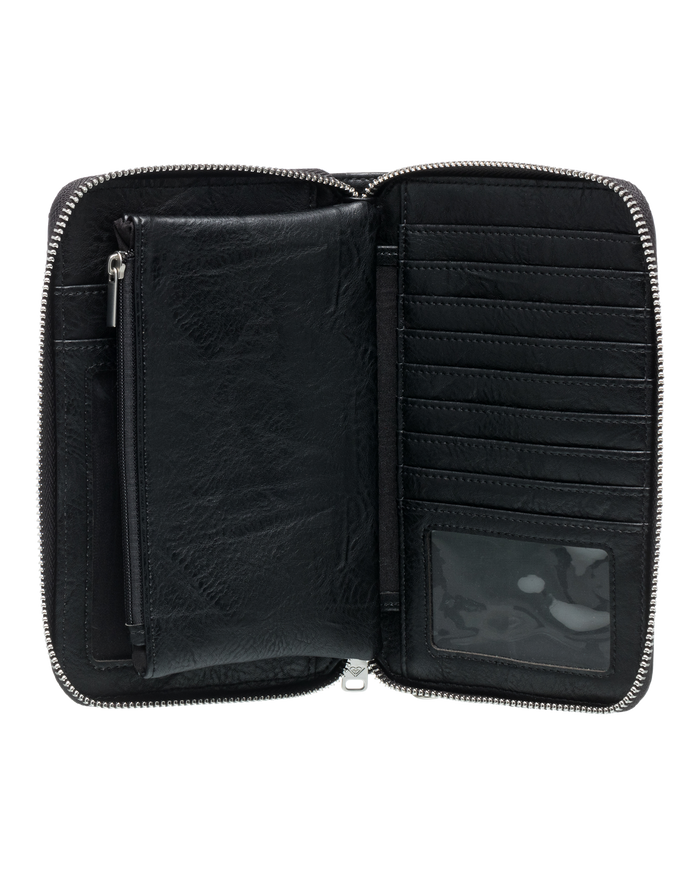 Back In Brooklyn Zip Around Wallet - Anthracite - Roxy
