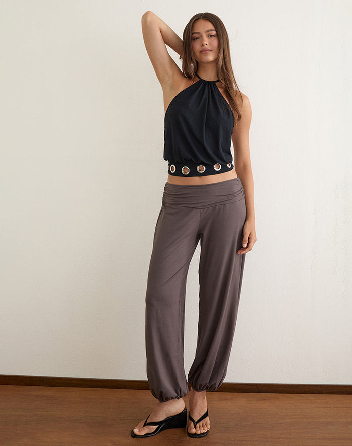 Image of Bali Balloon Trouser in Peppercorn