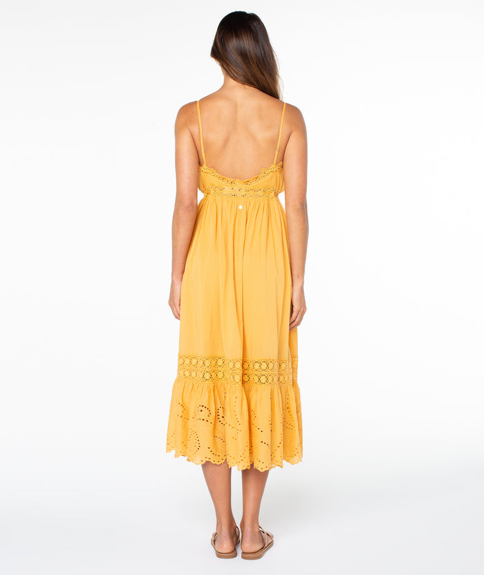 Beach Break Dress - Buckthorn Brown Solid - Roxy