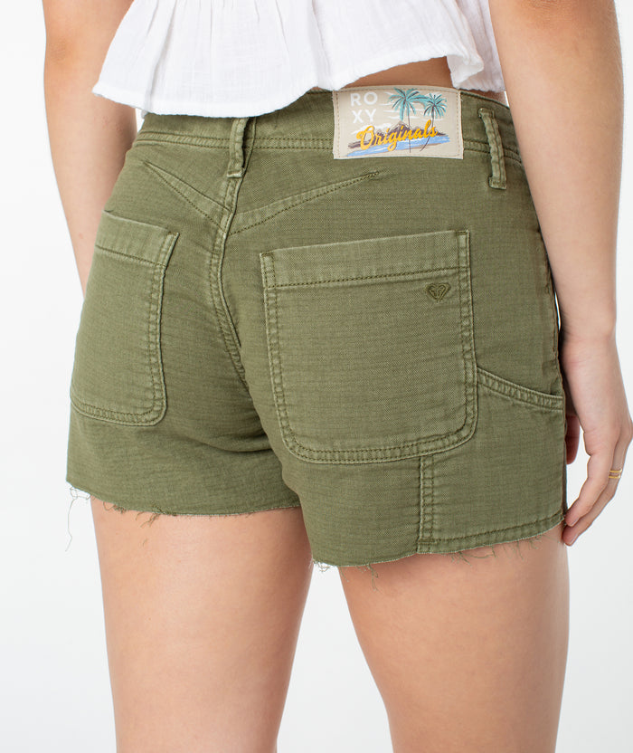 Beachrock Short - Four Leaf Clover Solid - Roxy