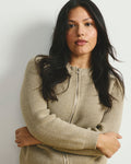 Better-Than-Wool Zip Cardigan - Almond Dust | Plus Size & Straight Size Women's Fashion | Universal Standard
