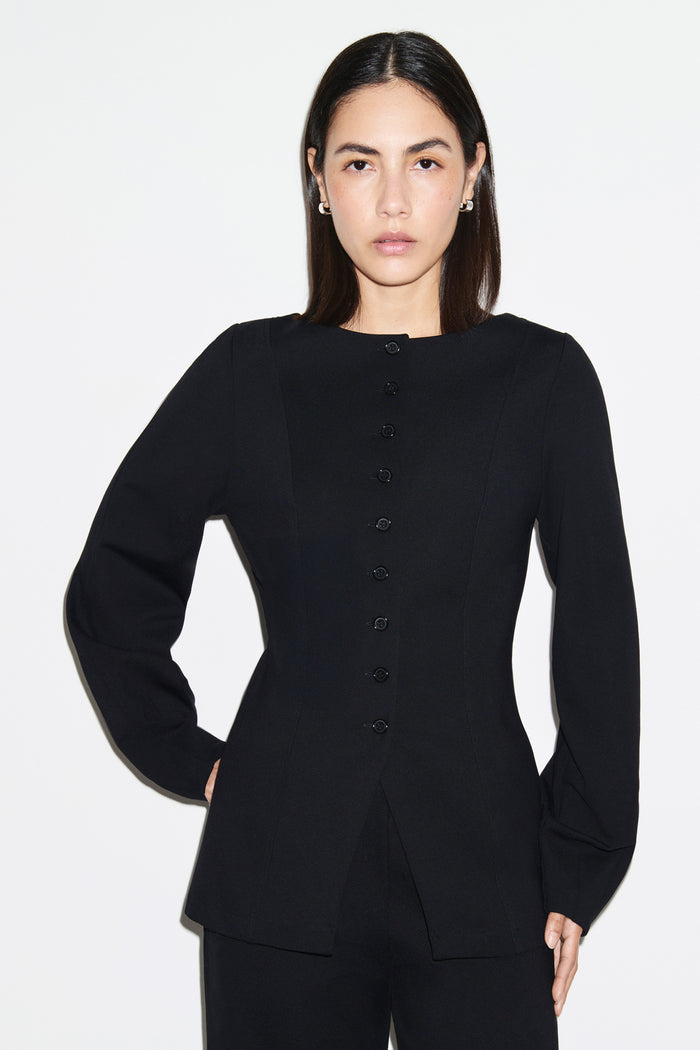 Bonnie Ponte Waisted Blazer