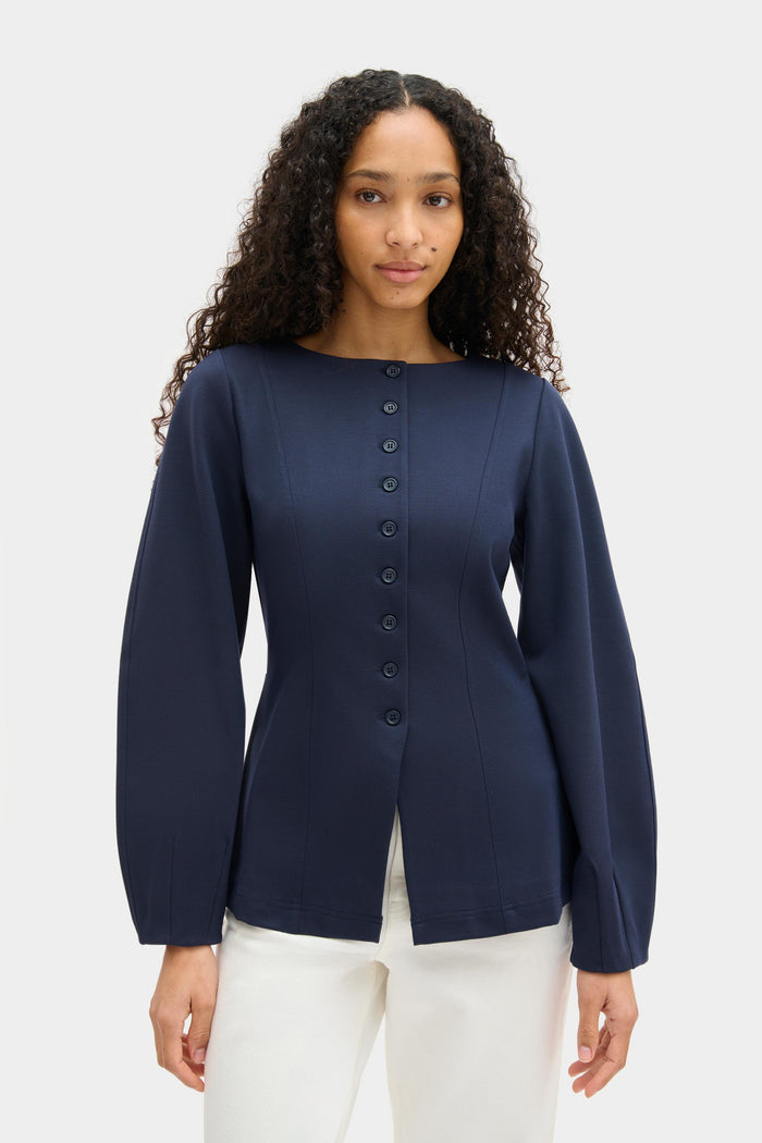 Bonnie Ponte Waisted Blazer