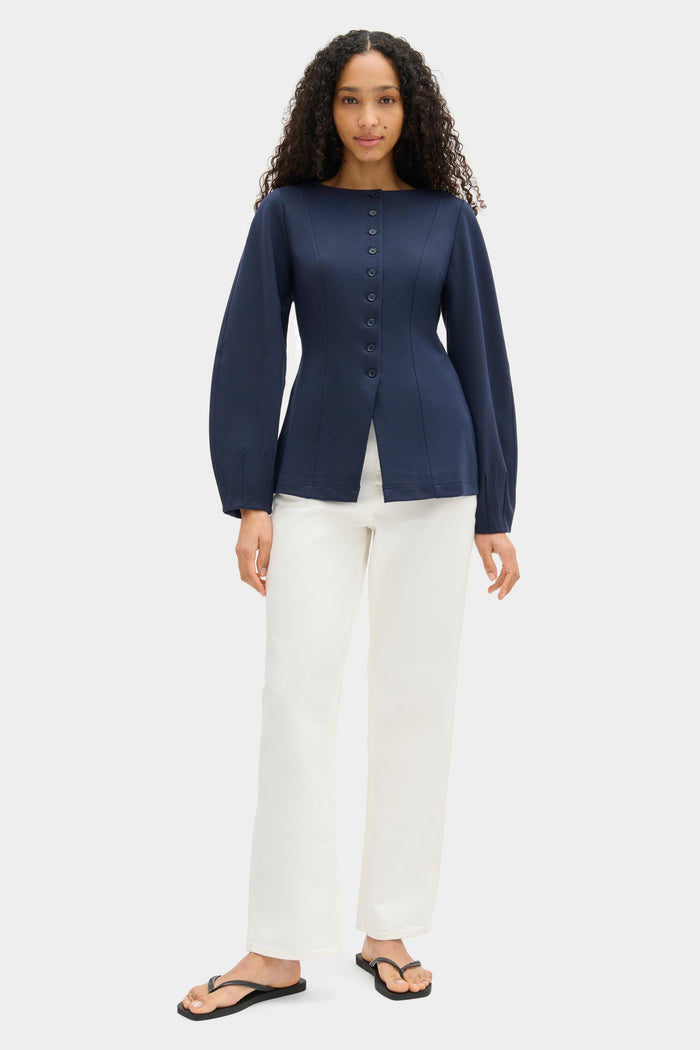 Bonnie Ponte Waisted Blazer