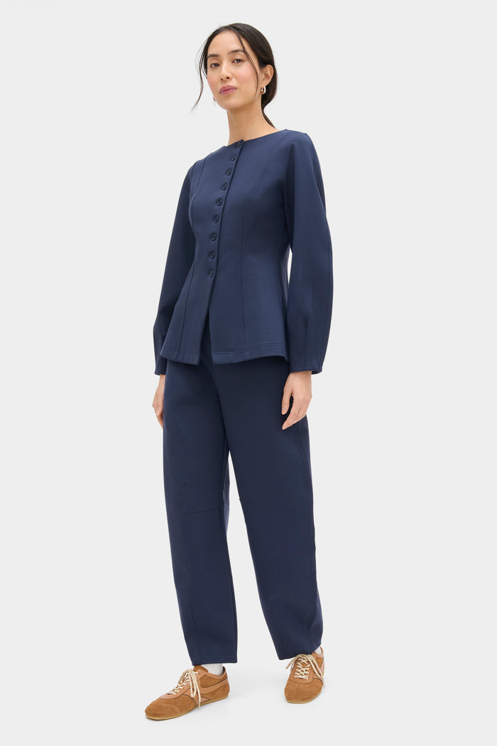 Bonnie Ponte Waisted Blazer