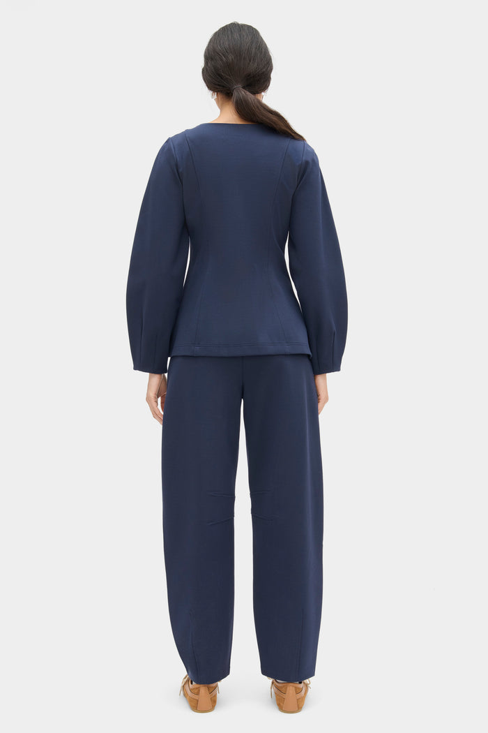 Bonnie Ponte Waisted Blazer