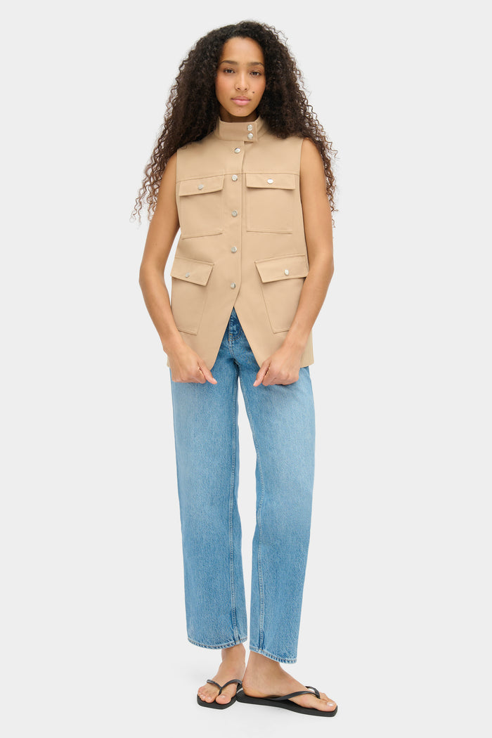 Brody Sleeveless Funnel Neck Gilet