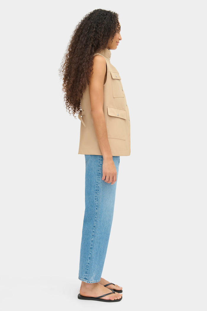 Brody Sleeveless Funnel Neck Gilet
