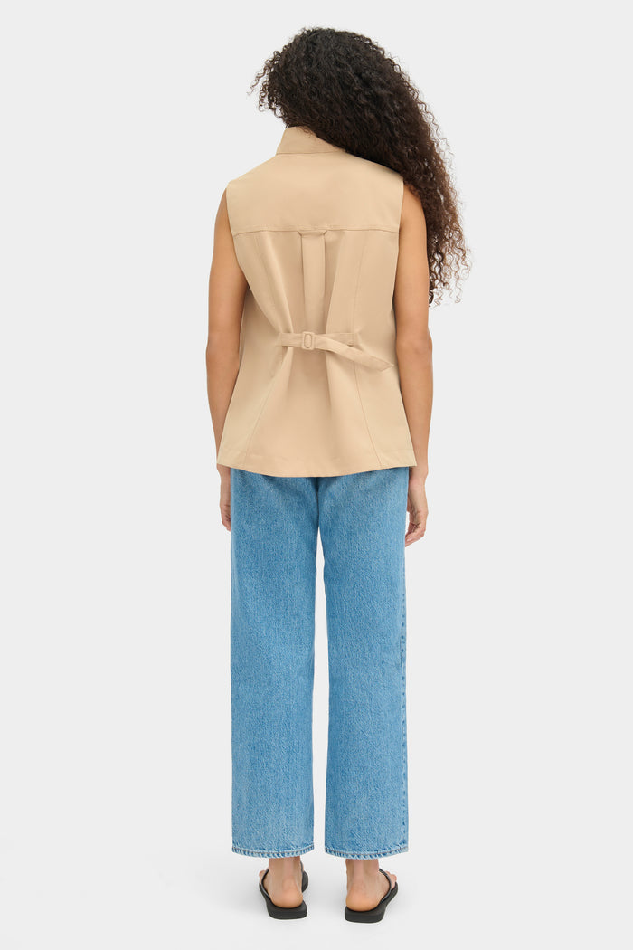 Brody Sleeveless Funnel Neck Gilet
