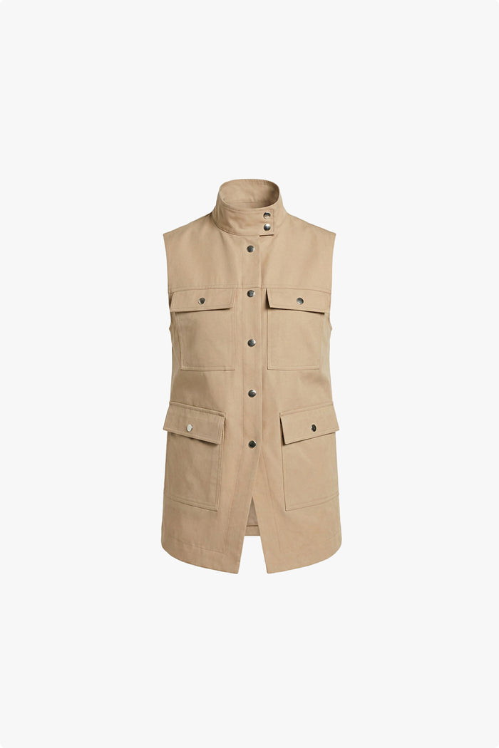 Brody Sleeveless Funnel Neck Gilet