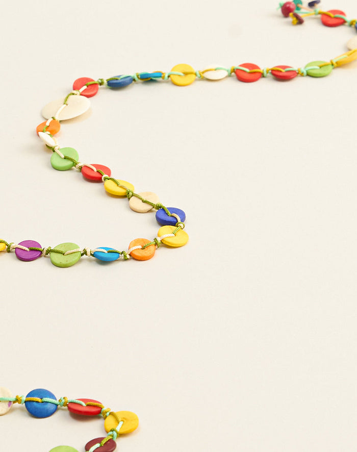 Image of Button Belt in Multicolour
