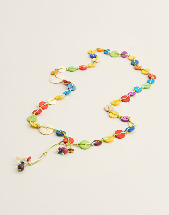 Image of Button Belt in Multicolour