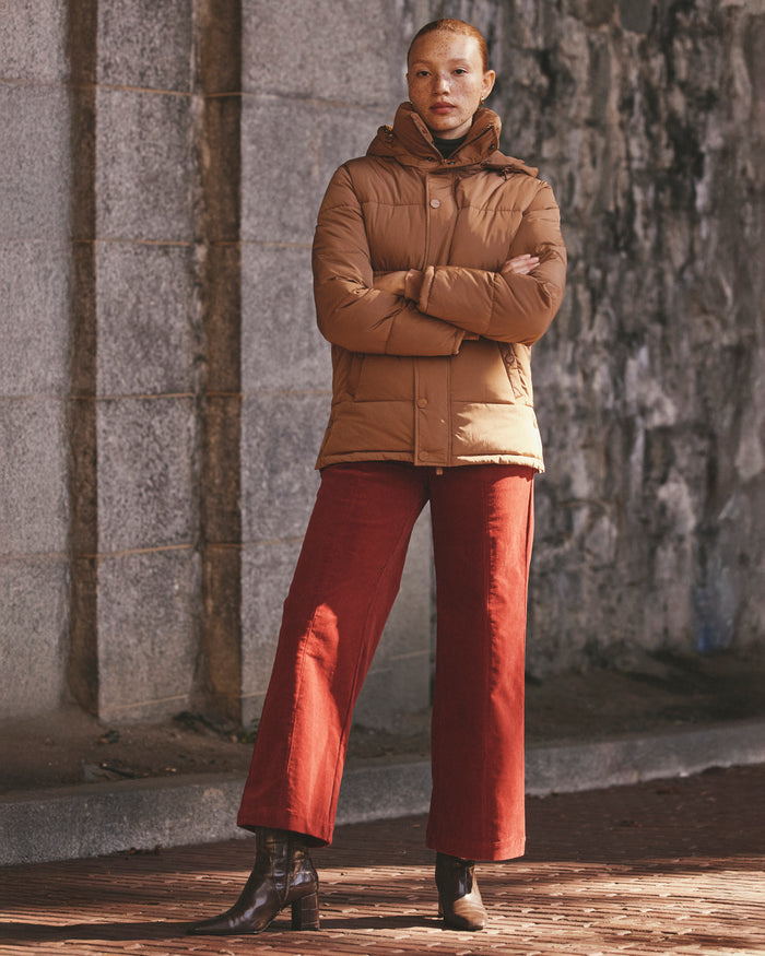 Camila Wide Leg Corduroy Pants - Autumnal Red | Plus Size & Straight Size Women's Fashion | Universal Standard