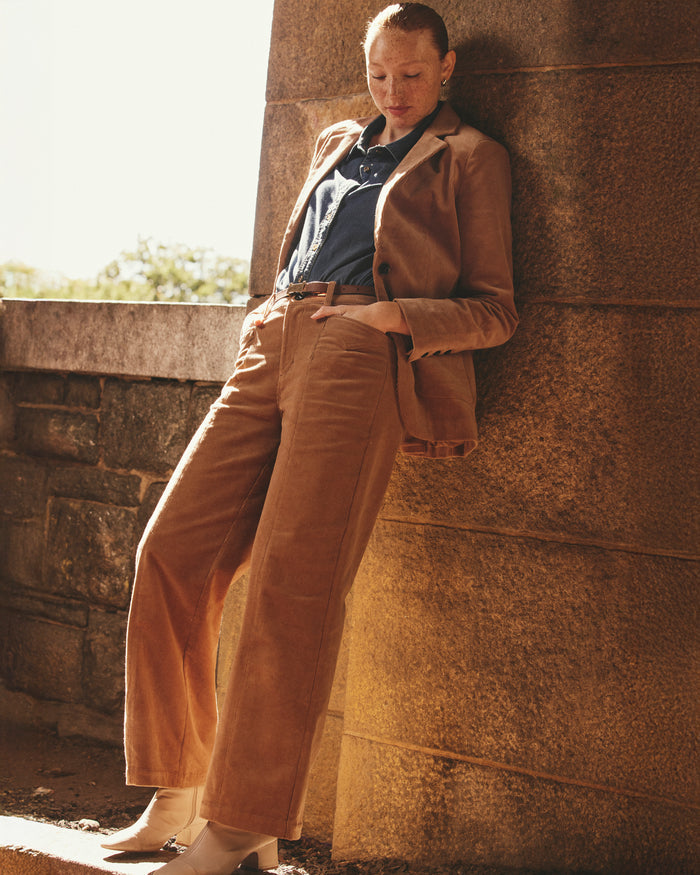 Camila Wide Leg Corduroy Pants - Classic Camel | Plus Size & Straight Size Women's Fashion | Universal Standard