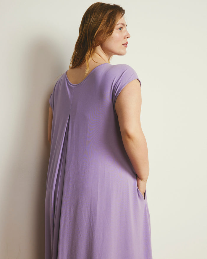 Capri Divine Jersey Flared Dress - Spring Iris | Plus Size & Straight Size Women's Fashion | Universal Standard
