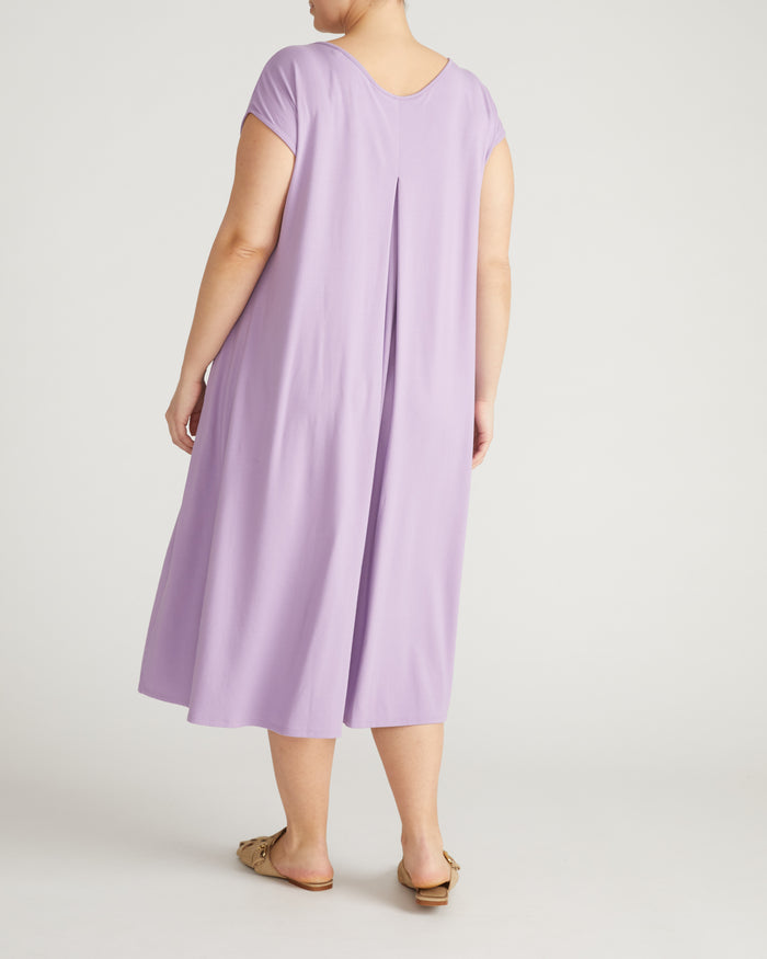 Capri Divine Jersey Flared Dress - Spring Iris | Plus Size & Straight Size Women's Fashion | Universal Standard