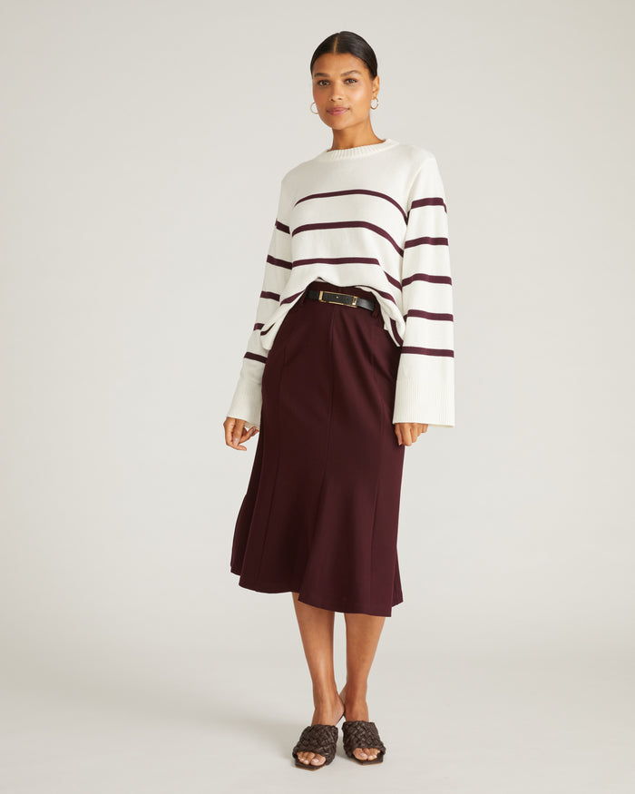 Carla Ponte Skirt - Black Cherry | Plus Size & Straight Size Women's Fashion | Universal Standard