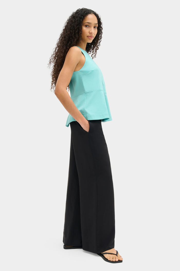 Carlos Poplin Peplum Top