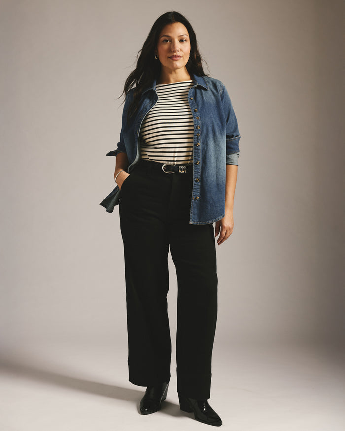 Carol High Rise High Stretch Jeans - Jet Black | Plus Size & Straight Size Women's Fashion | Universal Standard