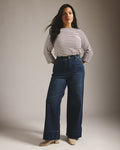 Carrie High Rise Wide Leg Jeans - Naval Blue Wash | Plus Size & Straight Size Women's Fashion | Universal Standard