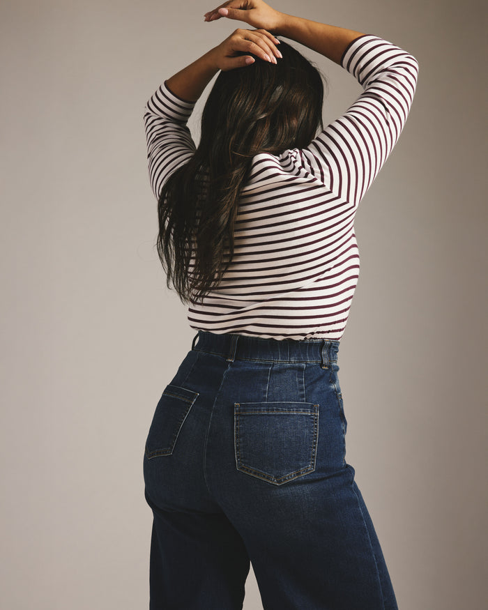 Carrie High Rise Wide Leg Jeans - Naval Blue Wash | Plus Size & Straight Size Women's Fashion | Universal Standard