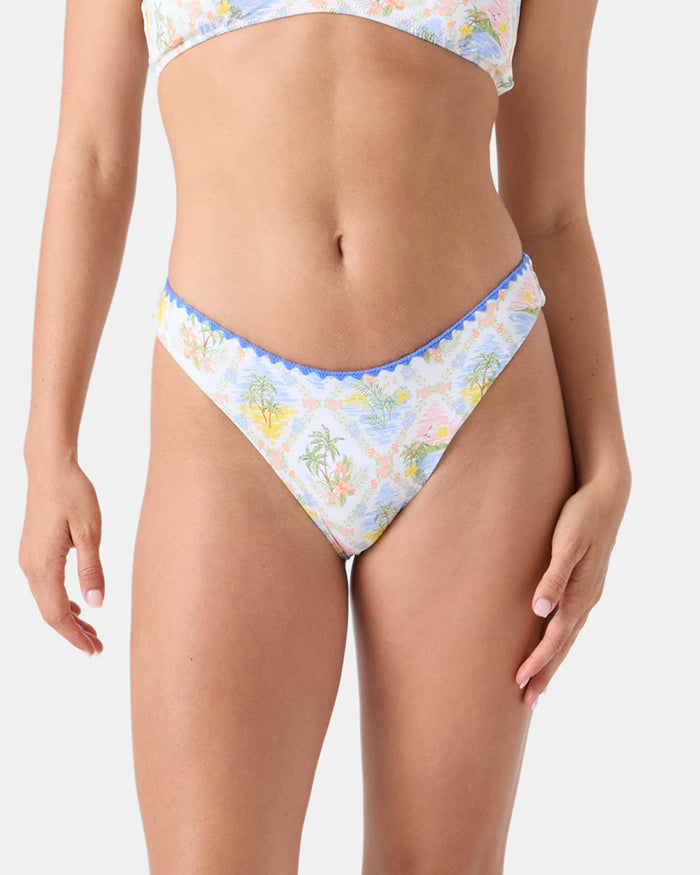 Catch My Drift Scoop Cheeky Bikini Bottom - Roxy