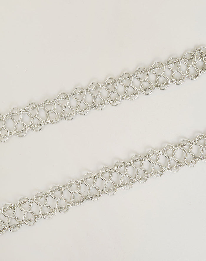 Image of Chainmail Metal Belt in Plated Silver