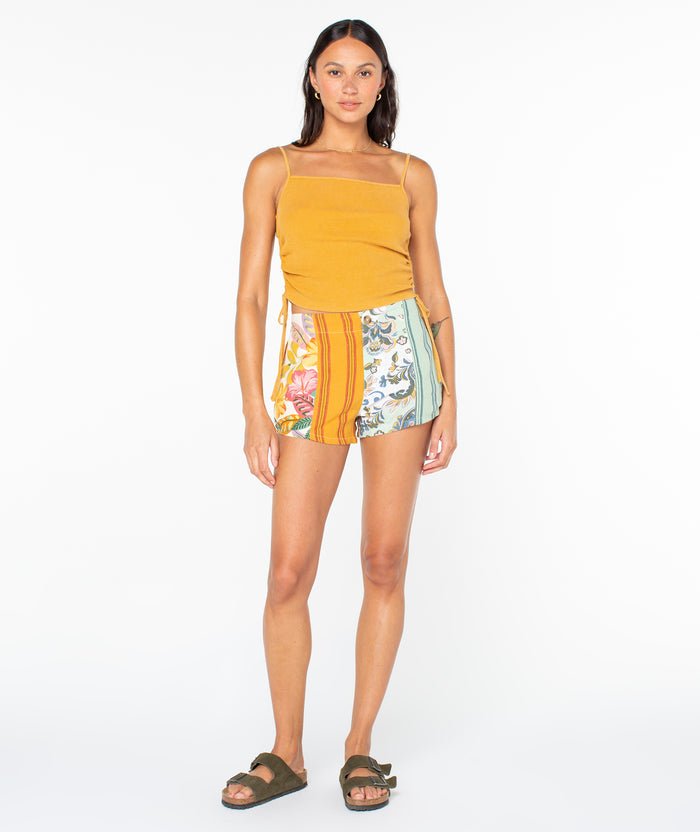Chromatic Tides Short - Egret Multi Print Sangria Tropics - Roxy
