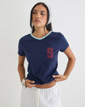 Image of Cima Tee in Nine Stellar Navy