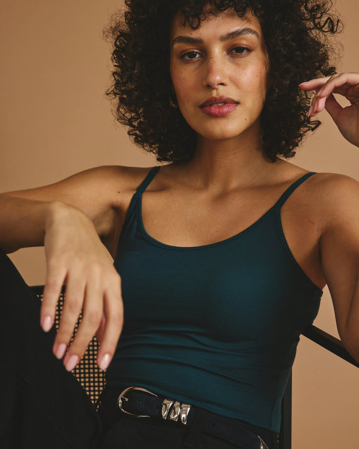 Cloud Rib Camisole - Deep Sea | Plus Size & Straight Size Women's Fashion | Universal Standard