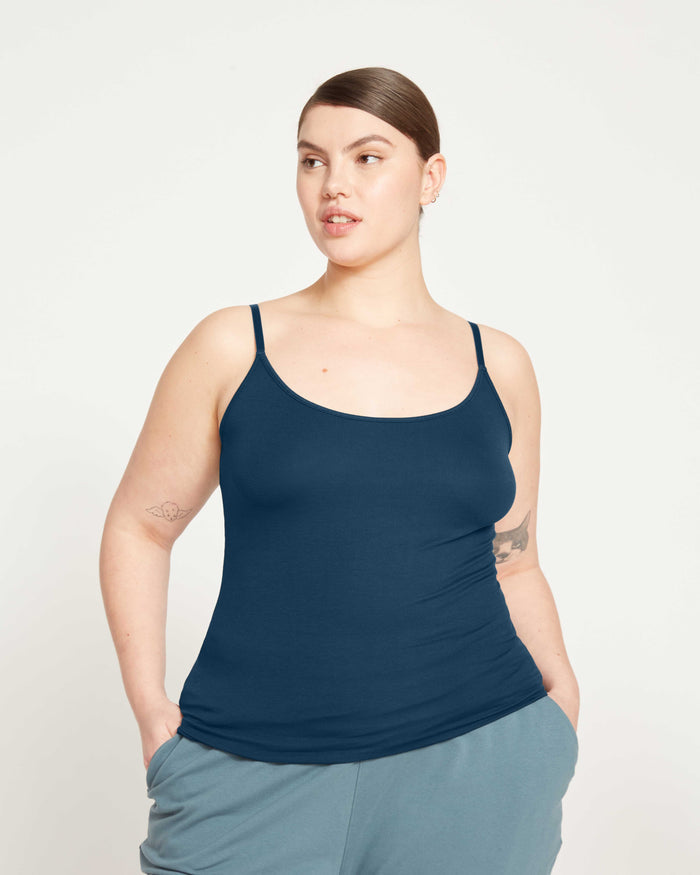 Cloud Rib Camisole - Deep Sea | Plus Size & Straight Size Women's Fashion | Universal Standard