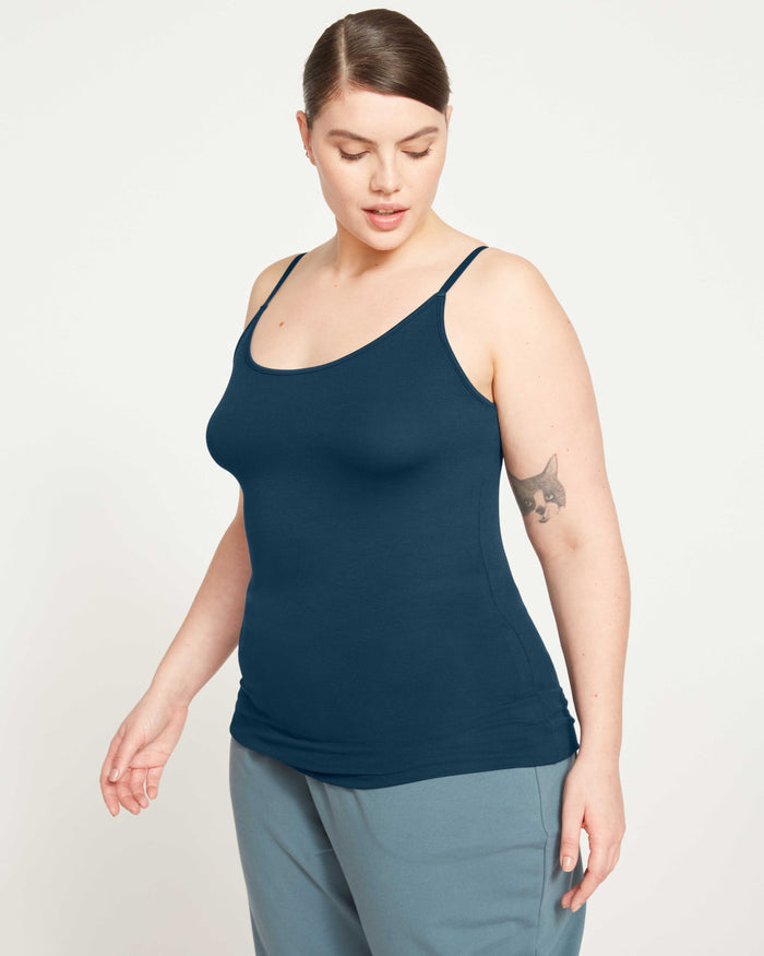 Cloud Rib Camisole - Deep Sea | Plus Size & Straight Size Women's Fashion | Universal Standard