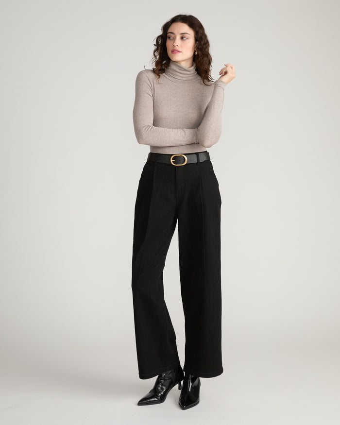 Cloud Rib Turtleneck - Almond Dust | Plus Size & Straight Size Women's Fashion | Universal Standard