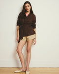 Coastal Linen Blend Shorts - Danish Coffee | Plus Size & Straight Size Women's Fashion | Universal Standard